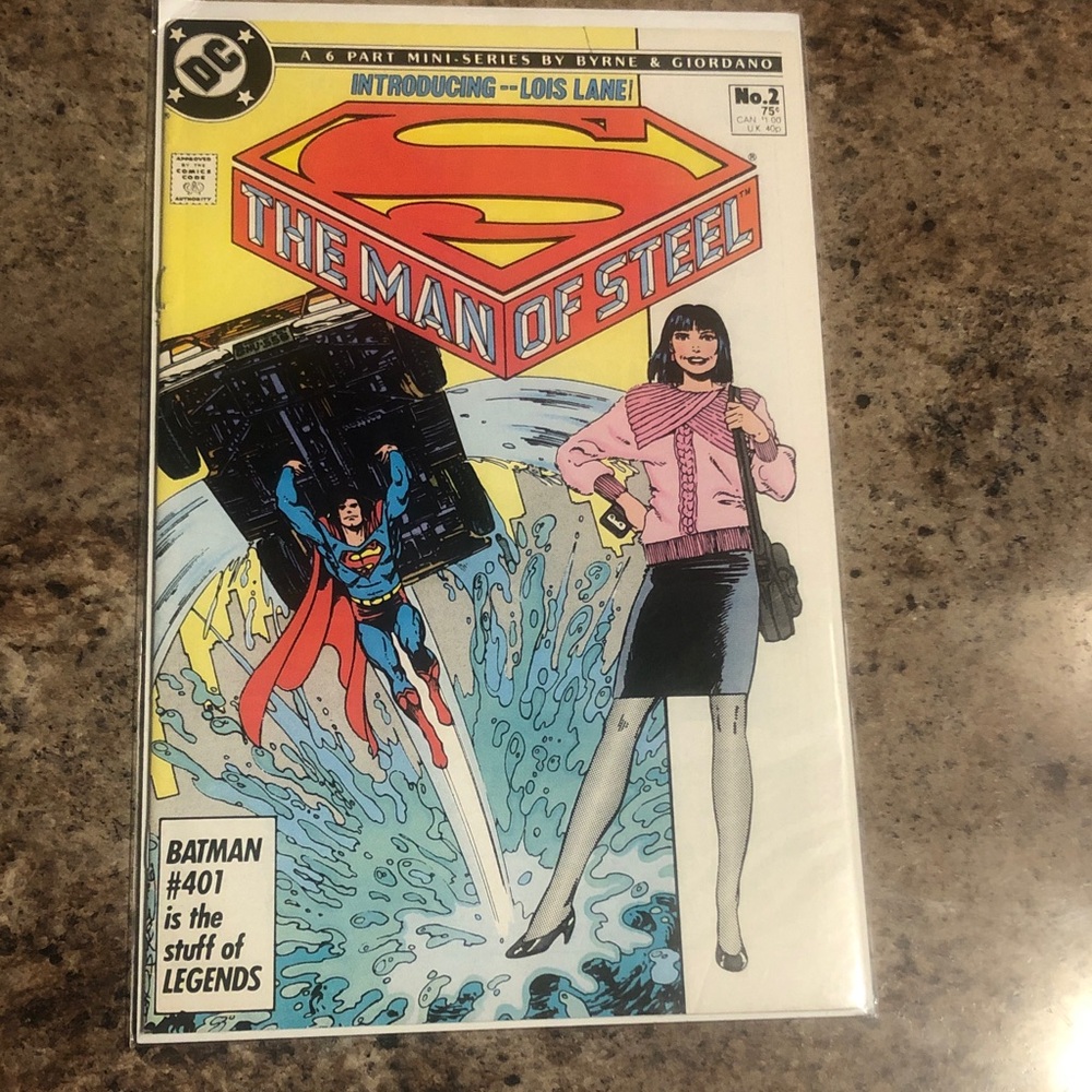 DC Superman The Man of Steel Comic with Lois Lane